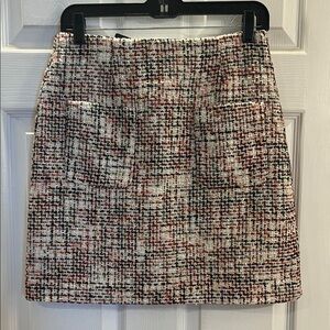 RACHEL Rachel Roy Multicolor Tweed Midi Skirt NWT